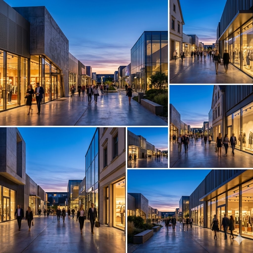 Outletcity Metzingen moderne Architektur
